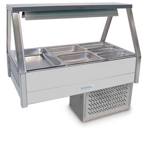 ROBAND COLD FOOD DISPLAY , STRAIGHT GLASS , 10amp