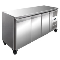 F.E.D. S/ST 3 DOOR BENCH FREEZER 386 LTR