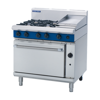 BLUE SEAL 4 BURNER OVEN RANGE W/300mm GRIDDLE