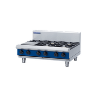 BLUESEAL SIX BURNER GAS COOKTOP, BENCH MODEL
