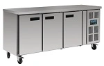 POLAR S/ST 3 DOOR COUNTER REFRIGERATOR 417 LITRE
