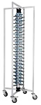 MOBILE S/ST PLATE RACK 84 PLATES 