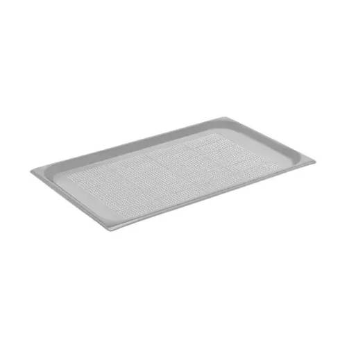 CHEF INOX GN PAN 18/10 1/1 SIZE 20mm PERFORATED