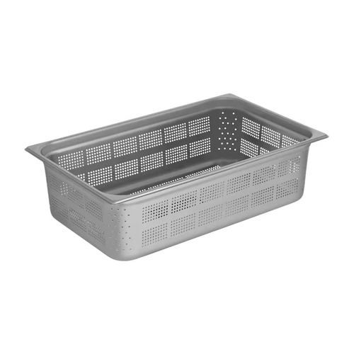 CHEF INOX GN PAN 18/10 1/1 SIZE 150mm PERFORATED