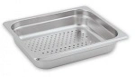 CHEF INOX GN PAN 18/10 1/2 SIZE 65mm PERFORATED