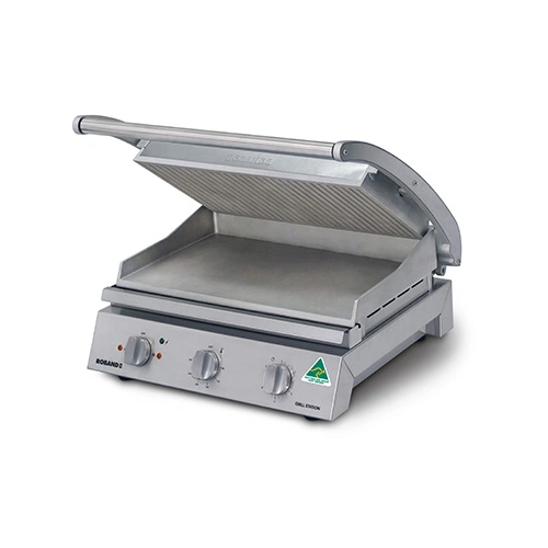 ROBAND CONTACT GRILL RIBBED TOP PLATE, 8 SLICE