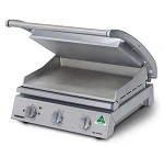 ROBAND CONTACT GRILL SMOOTH PLATES, 8 SLICE
