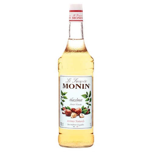 MONIN NON-ALCOHOLIC SYRUP, 1LTR P.E.T, HAZELNUT