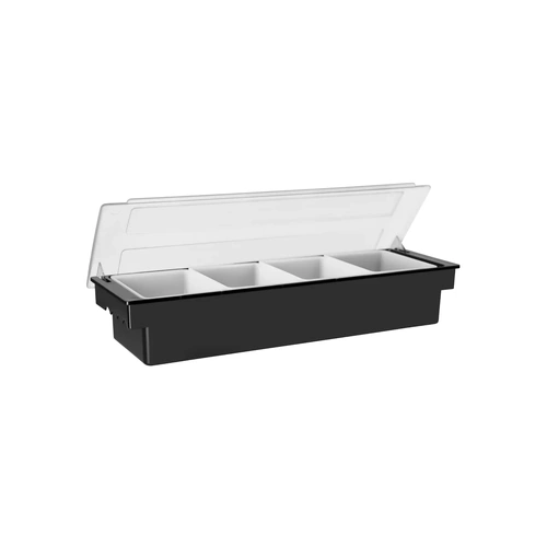 Jiwins 4 Compartment Condiment Holder Black