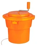 JIWINS SALAD SPINNER 19 LITRE ORANGE POLYPROPYLENE