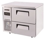 TURBO AIR UNDERCOUNTER 2 DRAWER FREEZER 198LTR