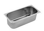 INOX MACEL GELATI PAN 360x165x120mm 5.0 LITRE