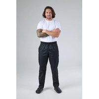CHEF WORKS BLACK BAGGY PANTS MEDIUM
