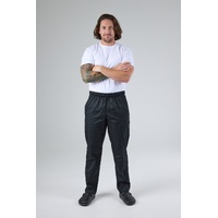 CHEF WORKS BLACK BAGGY PANTS XL