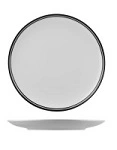 RAK NANO CRU COUPE PLATE 180mm WITH DOUBLE PRINTED LINE BLACK