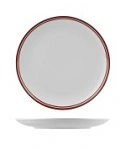 RAK NANO CRU COUPE PLATE 180mm WITH DOUBLE PRINTED LINE RED