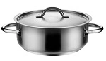 PUJADAS CASSEROLE 18/10 S/ST W/COVER 13.6 LTR 
