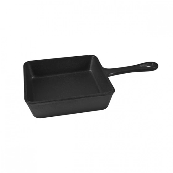 MINI RECTANGULAR FRYPAN- 127 x 105mm, CAST IRON