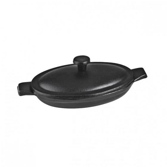 MINI OVAL CASSEROLE- 120 x 180mm, CAST IRON