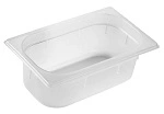 GASTRONORM PAN POLYPROPYLENE 1/4 SIZE 100mmD