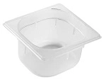GASTRONORM PAN POLYPROPYLENE 1/6 SIZE 100mmD