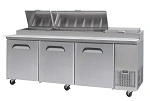 BROMIC 3 DOOR FOOD PREP COUNTER 873 LTR - 12 PANS