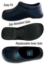PRO CHEF CLOG SIZE 37 BLACK