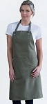 PRO CHEF CANTINE BIB APRON 70cm x 86cm OLIVE