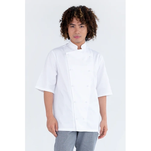 ProChef Traditional Short Sleeve Chef Jacket White XS
