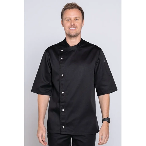 Pro Chef Modern Tunic Top Short Sleeve Black