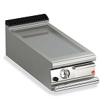 BARON QUEEN7 SMOOTH MILD STEEL GAS GRIDDLE 400mmW