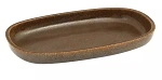 RAKSTONE EASE DEEP OVAL PLATE 280mm RUST  