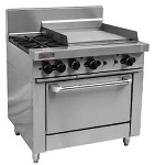 TRUEHEAT 2 BURNER GAS OVEN RANGE W/ 600mm GRIDDLE