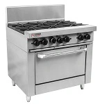 TRUEHEAT 6 BURNER GAS OVEN RANGE