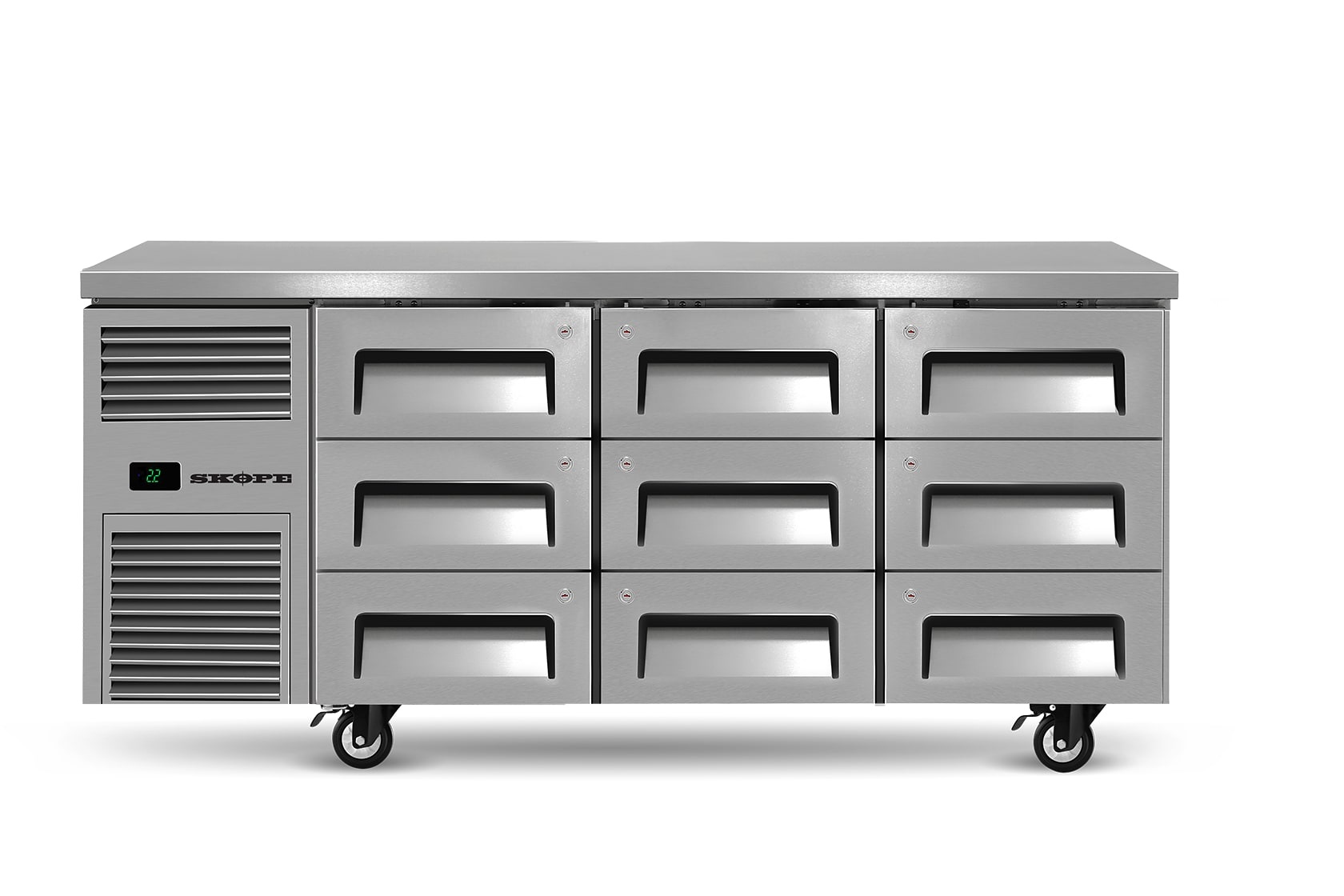 SKOPE REFLEX 3 DOOR 1/1 GN UNDERBENCH FRIDGE