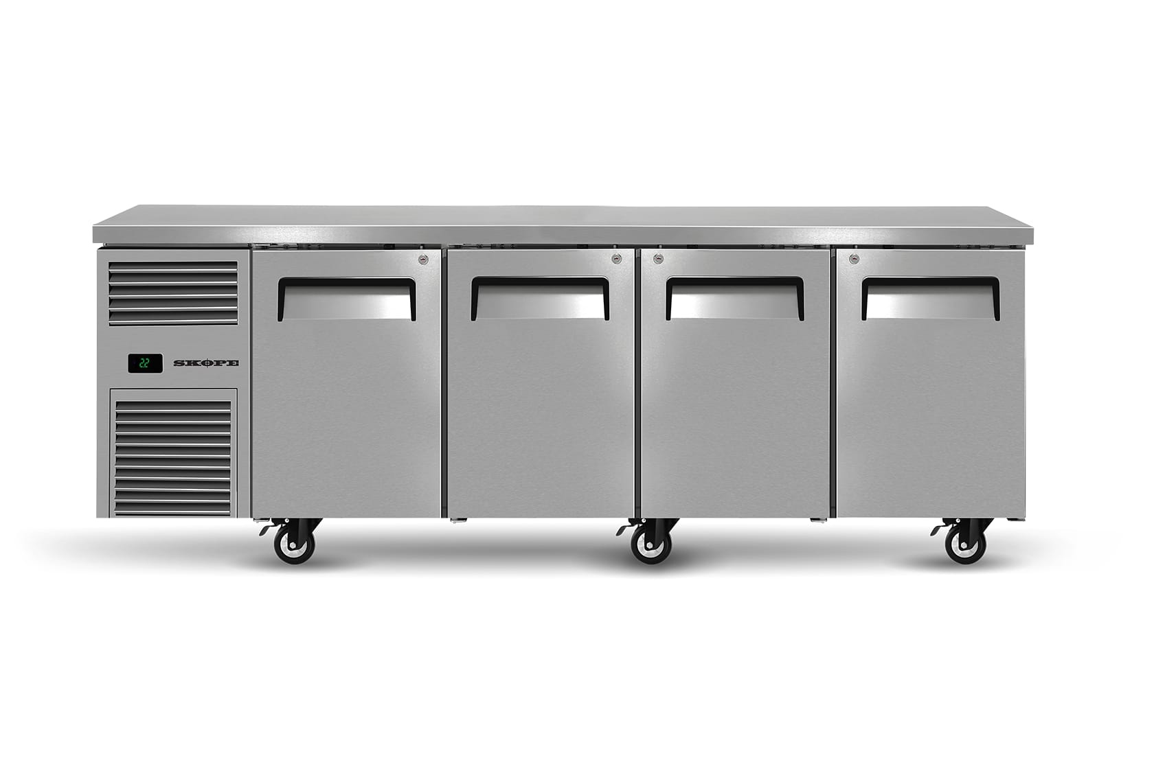 SKOPE REFLEX 4 SOLID DOOR 1/1 GN UNDERBENCH FRIDGE