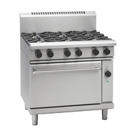 WALDORF GAS 6 BURNER ELECTRIC CONVECTION OVEN RANGE
