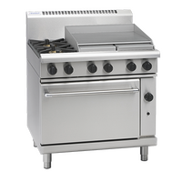 WALDORF GAS RANGE STATIC OVEN 2 BURNER 2/1 GN
