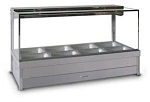 ROBAND SQUARE GLASS HOT FOOD DISPLAY, DOUBLE
