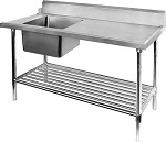 FED SINGLE SINK INLET BENCH - LEFT 