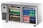 SKIPIO UNDERCOUNTER 2 GLASS DOOR FRIDGE 395 LITRE