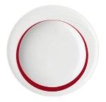 DONNA SENIOR COMFORT PLATE 23cm WIDE BAND RED