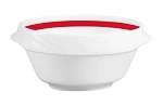 DONNA SENIOR SOUP BOWL 500ml WIDE BAND RED