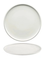SHIRO WHITE ROUND PLATE FLAT COUPE 240mm x 24mmH 