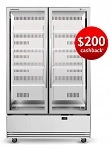 SKOPE 2 DOOR ACTIVECORE BOTTOM MOUNT FRIDGE S/ST