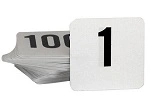 TABLE NUMBER SET SMALL 1-25 BLACK ON WHITE