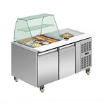 REFRIGERATED SALAD BAR DISPLAY, TWO DOOR, 313 LITRE