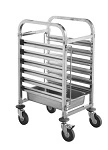 SUNNEX 1/1 GN TROLLEY S/ST 380mmW x 550mmD