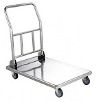 ANVIL S/ST PLATFORM TROLLEY W/FOLD DOWN HANDLE