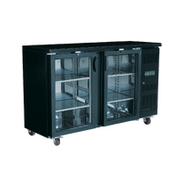 EXQUISITE TWO DOOR BACK BAR DISPLAY FRIDGE, 380 LTR